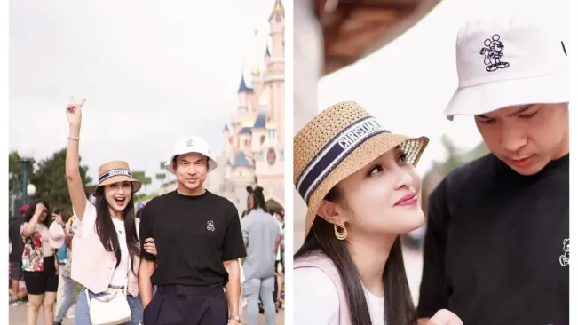 Intip Foto-foto Kemesraan Sandra Dewi dan Suami