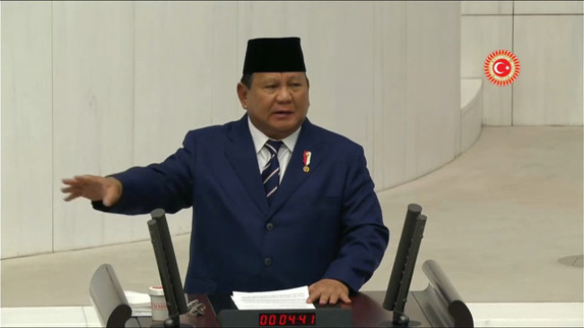 Bicara Demokrasi dan HAM, Prabowo Singung Banyak Negara di Parlemen Turki: Ibu-Anak Dibom di Gaza Tapi Diam