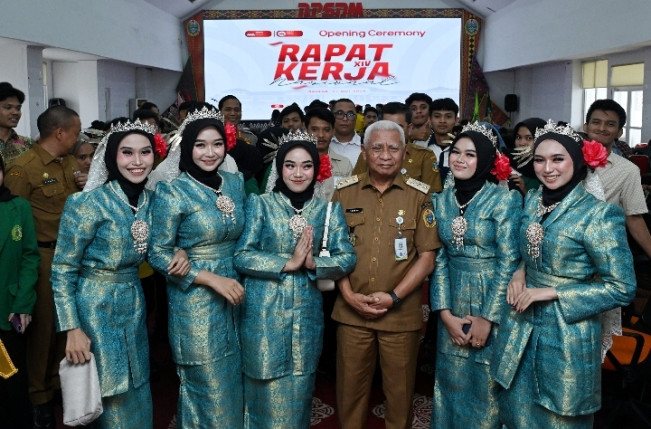 Wakil Gubernur Sumut, Surya saat hadiri Rakernas BEMNUS XIV. [Dok Pemprov]