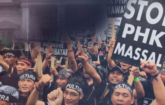Ilustrasi ribuan buruh bakal lakukan aksi demo di Jakarta Selasa (3/6/2025) besok. [Instagram]