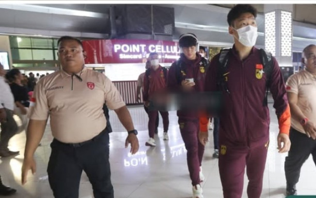 Bawa 25 Pemain, Timnas China Tiba di Indonesia