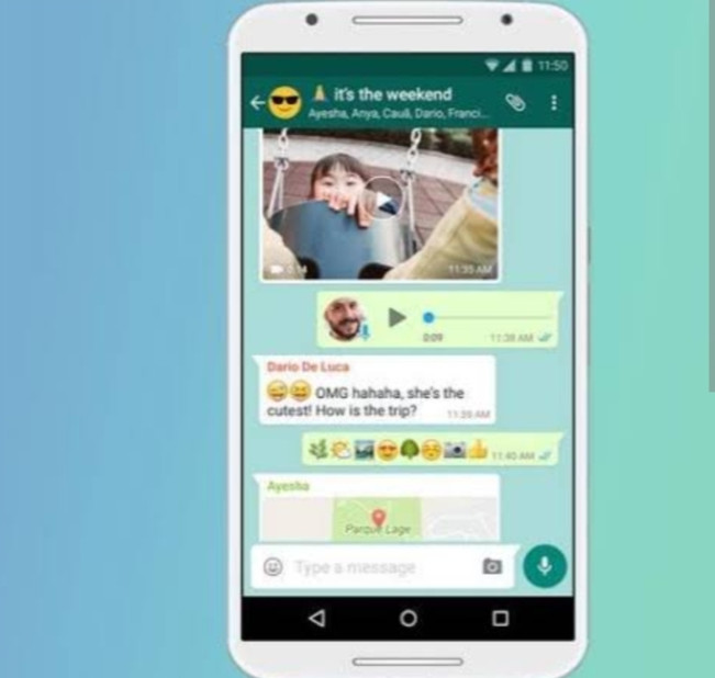 Ilustrasi chat audio dalam grup WhatsApp.  [Instagram]