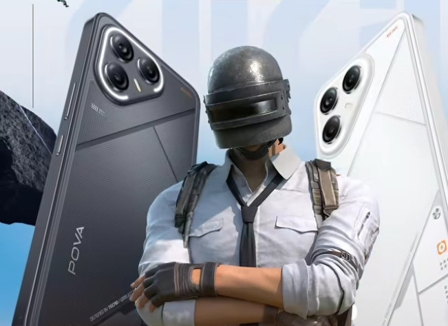 TECNO Pova 7 Ultra tampil berani dengan desain bodi yang kuat dan juga kesan gaming yang kuat. [Instaga]