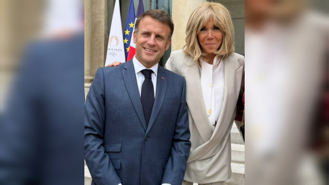 Viral Presiden Prancis Emmanuel Macron Ditoyor Istri, Serius atau Bercanda?
