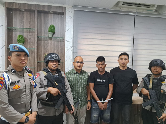 Otak pelaku pembacokan ditangkap polisi. [Dok Polda Sumut]