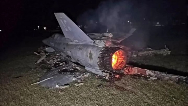 Penampakan Jet F-35 Irael yang ditembak jatuh oleh Iran sebagai bagian lanjutan serangan Israel. [Instagram]