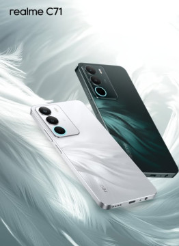 Realme C71 hadir dengan desain minimalis dan terkesan futuristik. [Instagram]