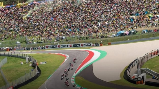 Ilustrasi lintasan sirkuit Mugello Italia. [Instagram]