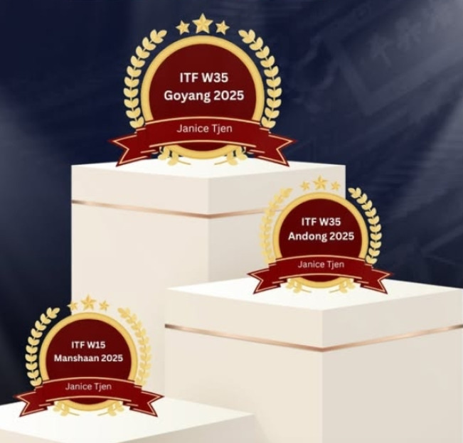 Tiga gelar lain yang didapat Janice Tjen selama 2025. [Instagram]