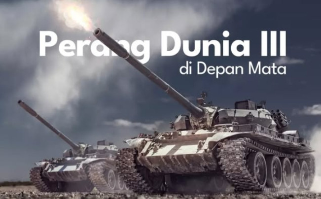 Ilustrasi pecahnya Perang Dunia 3. [Instagram]