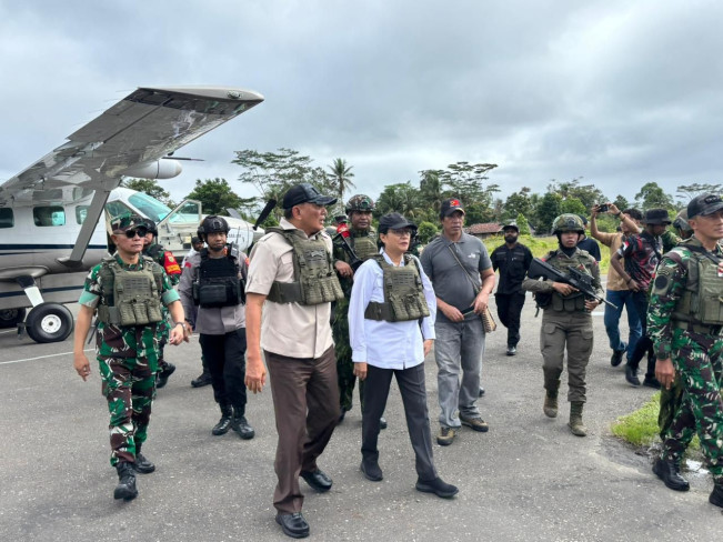 Pesawat yang Bawa Sri Mulyani ke Nduga Jadi Target OPM