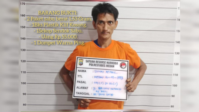 Pelaku diamankan polisi. [Istimewa]