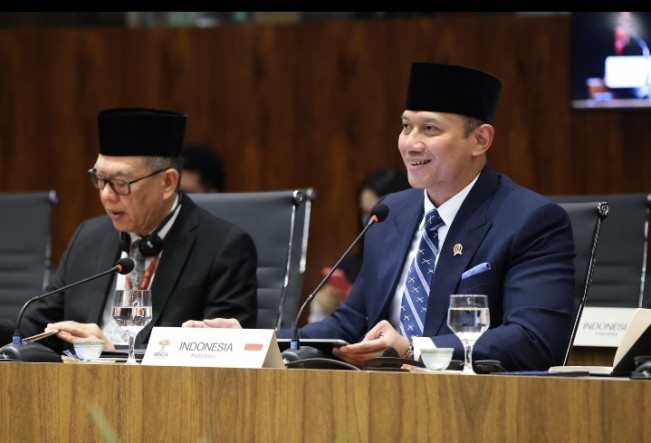 Menko AHY memberikan opening remarks pada Forum Urbanisasi BRICS ke-4 di Brazil. [Instagram]