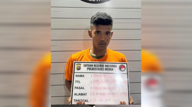 Pelaku penjual sabu ditangkap. [Istimewa]
