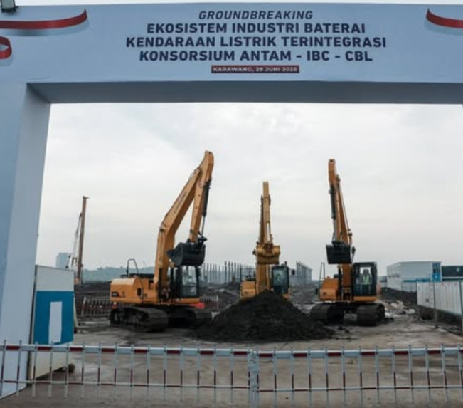 Groundbreaking Ekosistem Industri Baterai Kendaraan Listrik Terintegrasi merupakan bentuk keseriusan pemerintah. [Instagram]