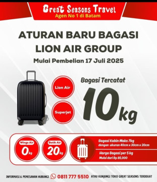 Ilustrasi aturan baru bagasi Lion Air. [Instagram]