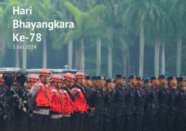 Ilustrasi 1 Juli 2025 memperingati HUT ke-78 Bhayangkara. [Instagram]