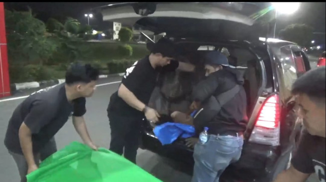 Pelaku curanmor usai ditembak polisi. [Istimewa]