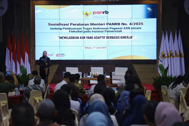 Sosialisasi ASN kerja secara fleksibel. [Dok Kemenpan]