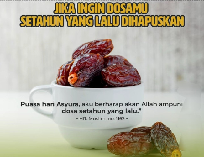 Ilustrasi buka puasa Asyura. [Instagram]