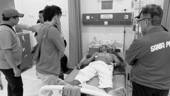 Korban ditembak saat menjalani perawatan di rumah sakit. [Istimewa]