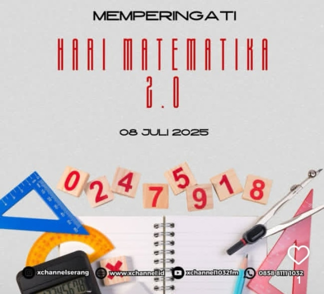 Ilustrasi Hari Matematika 2.0. [Instagram]