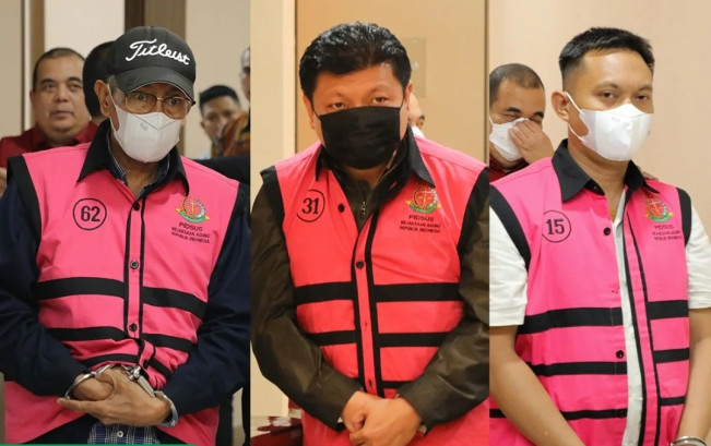 TIga orang  tersangka terkait dugaan korupsi pemberian fasilitas kredit dari perbankan kepada PT Sritex. [Instagram]