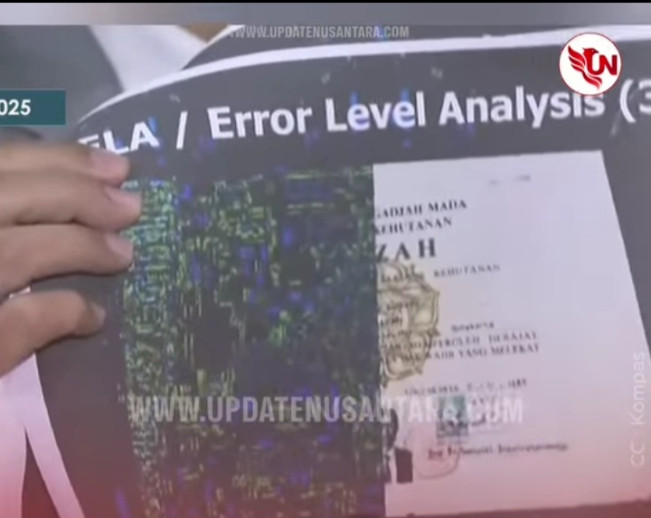 Ilustrasi analisis ELA yang digunakan Pakar Telematika, Roy Suryo. [Instagram]