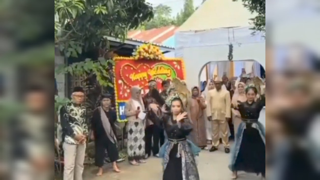 Acara pernikahan yang diorganisir Nafa Wedding. [Istimewa/x]
