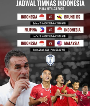 Timnas Indonesia U-23 berada di Grup A Piala AFF U-23 2025. [Instagram]