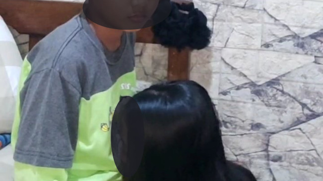 Cuplikan adegan Andini Permata dan si bocil. [X-Twitter]