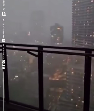 Kondisi Jepang dilanda hujan lebat. [Instagram]