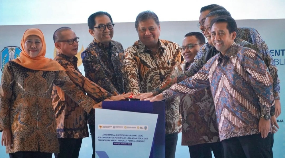 Peluncuran kredit program perumahan akad massal 80 ribu unit rumah. (Instagram)