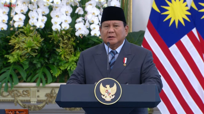 Presiden Prabowo Subianto mendukung kemerdekaan Palestina. [Youtube Sekretariat Presiden]