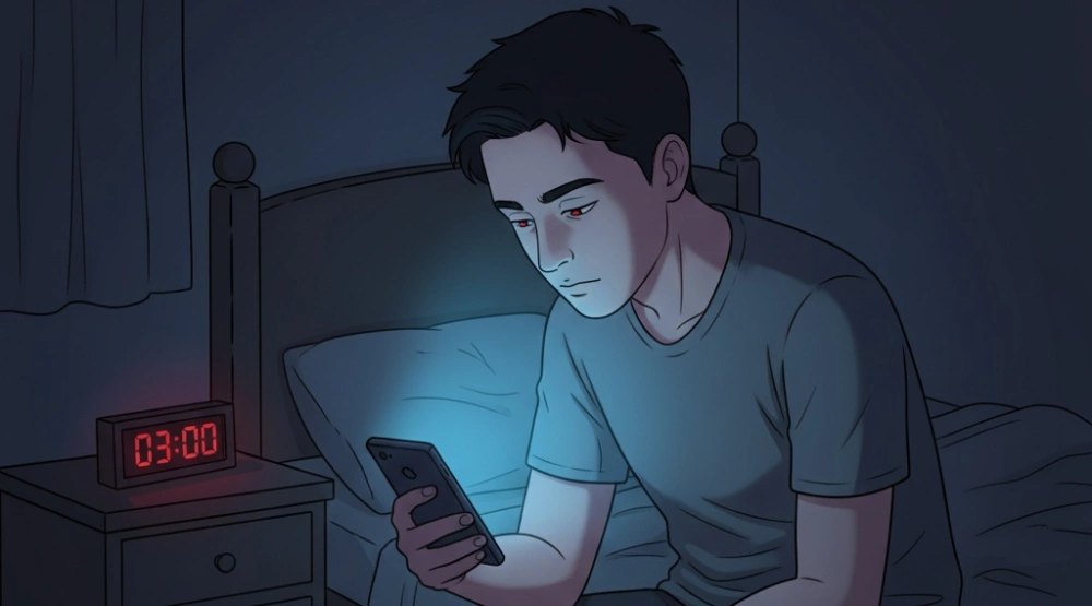 Ilustrasi susah tidur malam