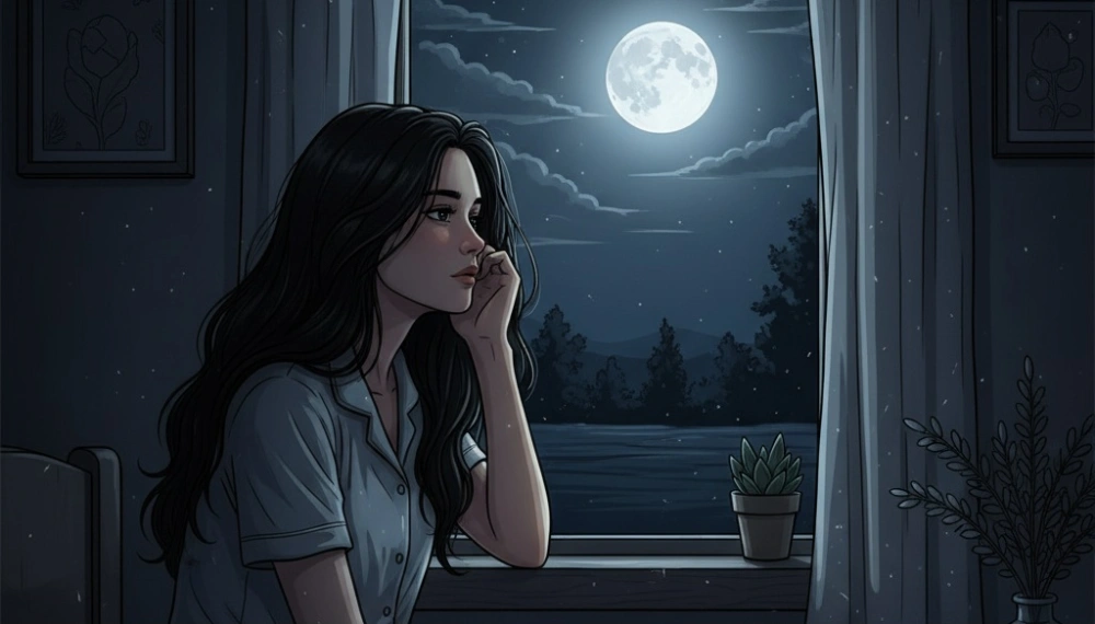 Ilustrasi susah tidur malam