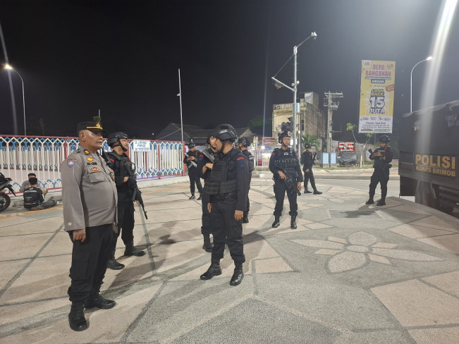 Patroli digelar untuk memberi rasa aman kepada masyarakat. [Dok Brimob]