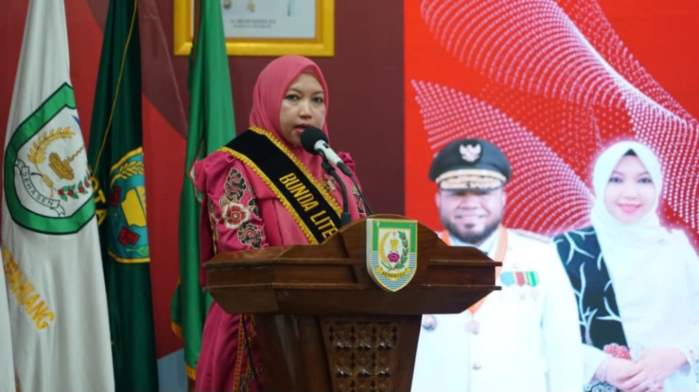 Sambutan Bunda Literasi Provinsi Bengkulu. (Humas Provinsi)