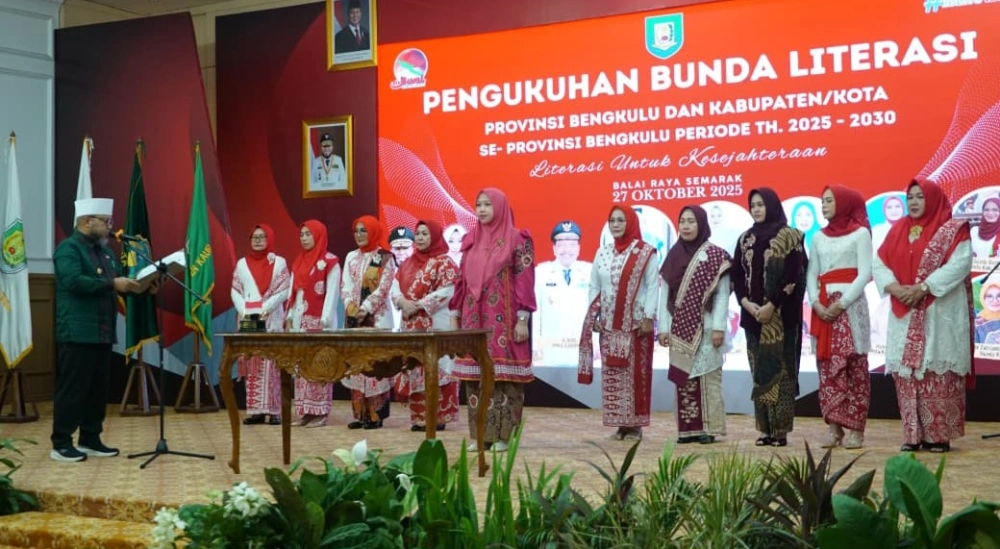 Bunda Literasi se-Provinsi Bengkulu Dikukuhkan, Ini Daftarnya