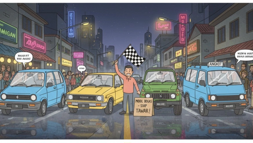 Ilustrasi mobil bekas dibawah Rp 50 Jutaan