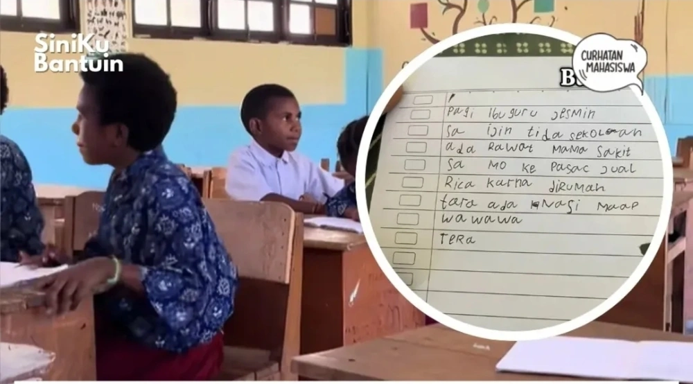 Viral! Surat Siswa Papua Ini Bikin Netizen Menangis