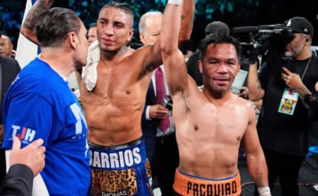 Perebutan Sabuk Juara Kelas Welter WBC, Duel Pacquiao dan Barrios Berakhir Imbang