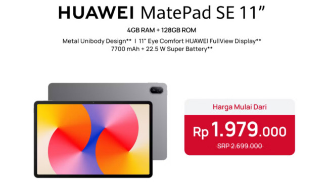 Huawei Matepad SE 11. [Istimewa]