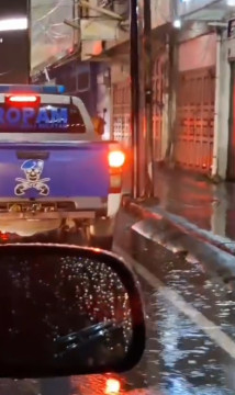 Tangkapan layar mobil dinas Propam Polres Tapsel. [Dok istimewa]