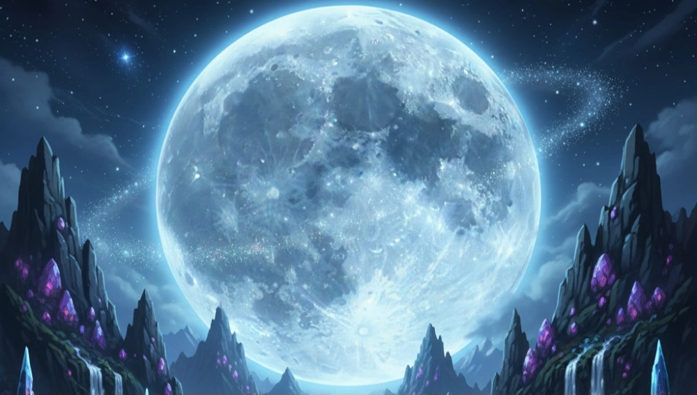 Ilustrasi Supermoon. [Gemini]