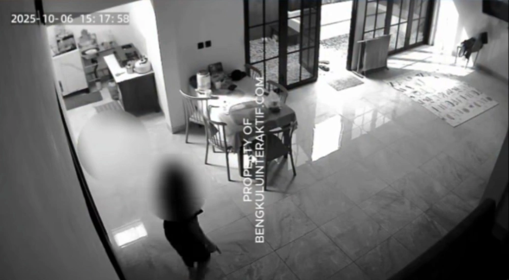 Rekaman CCTV dugaan perselingkuhan istri di Bengkulu. [Instagram @bengkulu_terkini.id]