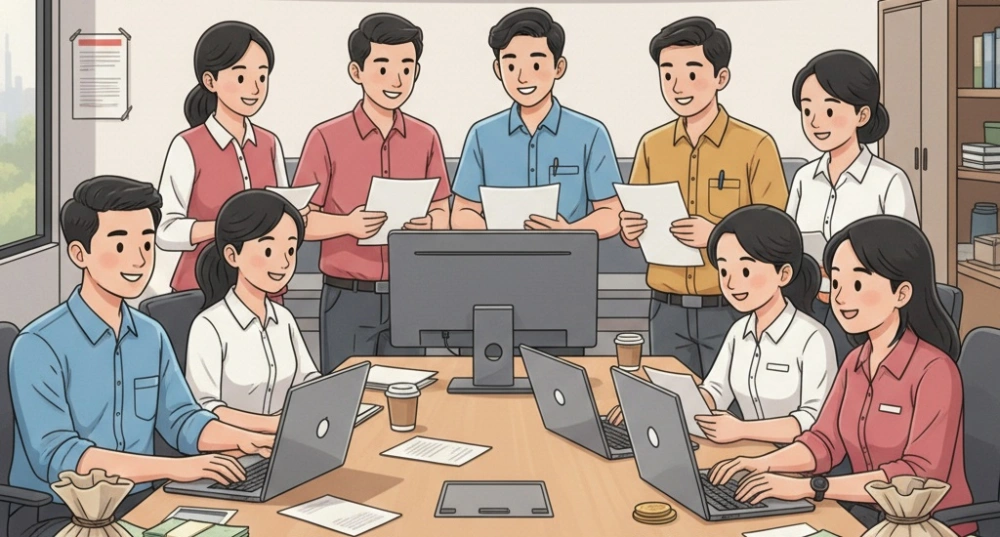 Ilustrasi magang. [Gemini]