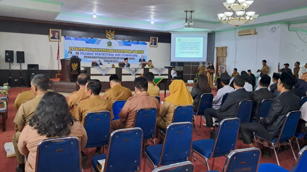 Sejumlah Kepala OPD dan tamu undangan ikut menghadiri kegiatan pelantikan. [Habibi Ifriansyah/ FTNews.co.id]