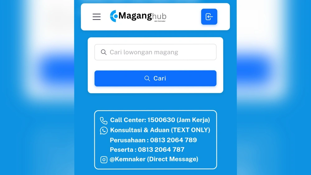 Panduan cara mendaftar program magang berbayar. [Instagram]