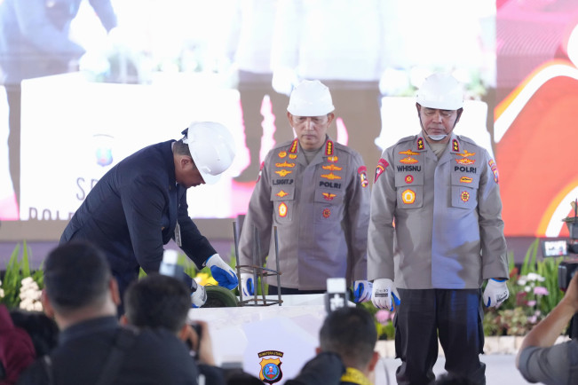 Kapolri hadiri groundbreaking SPPG di Sumut. [Istimewa]